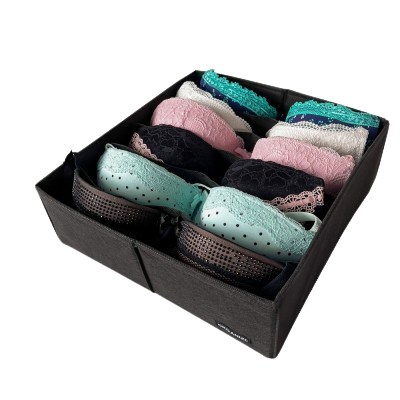 Коробочка для бюстиків 30*30*10 см ORGANIZE (чорний)