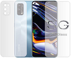 М'яке скло Realme 7 Pro Комплект: Передня та Задня панелі поліуретанове SoftGlass