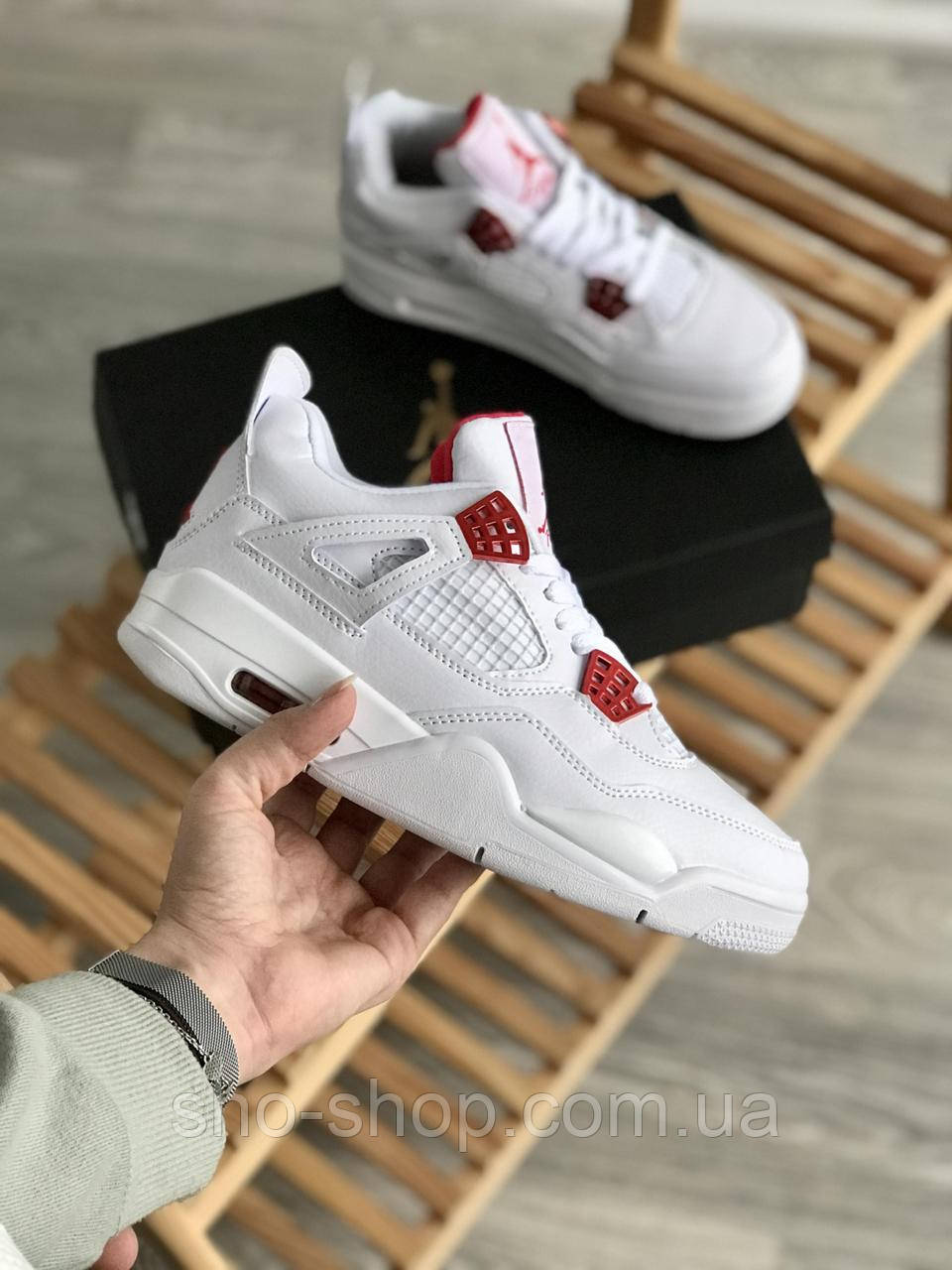 Кроссовки Nike air Jordan 4 Retro Metallic Red