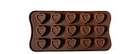 Силиконовая форма для шоколадных конфет Сердечки