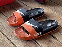 Шлепанцы женские Nike Orange Black