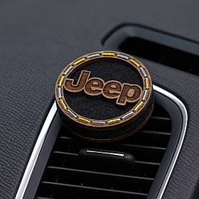 Ароматизатор на дефлектор в машину Jeep ручної роботи в дерев'яній коробці.