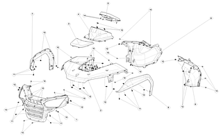 Зовнішній передній пластик квадроциклу Segway