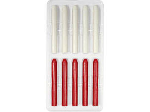 Стержні воскові для олвця-автомата VOREL Ø= 10 мм, l= 85 мм, 5 червоні і 5 білі [10], фото 1