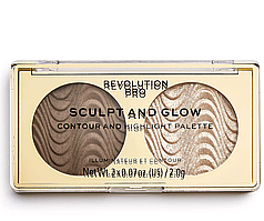Revolution Pro Sculpt And Glow Контурна палетка для обличчя