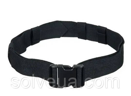 Ремінь армійський Mil-tec army belt із пряжкою чорний (13315502) розмір L чорний-120 см.solve