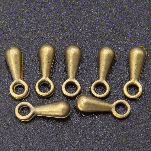 Подвеска утяжелитель для цепочек Капля, +-100шт., размер 2х7мм, цвет ...