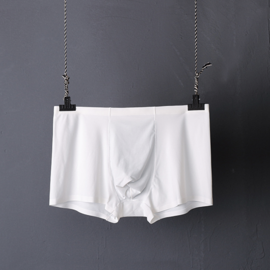 Труси боксери 3D безшовні тонкі ROGRDNAN білий, фото 1