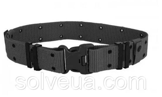 Ремінь Mil-Tec LC2 з пряжкою чорний -120 см(13312002).solve - розмір L, фото 1