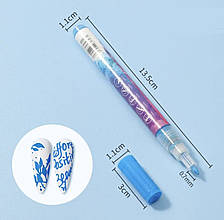 Акрилова 3D ручка/маркер - водостійкий, для розпису та дизайну нігтів Синій
