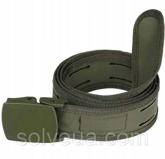 Брючний ремінь MIL-TEC Laser Cut Belt Оливковий 130 см (13121801).solve, фото 1
