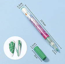 Акрилова 3D ручка/маркер - водостійкий, для розпису та дизайну нігтів зелений