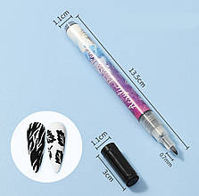 Акрилова 3D ручка/маркер - водостійкий, для розпису та дизайну нігтів Чорний