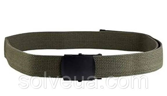 Ремінь Mil-Tec чорна пряжка 38мм Оливковий 130 см (13115201).solve, фото 1