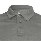 Тактична футболка поло Mil-Tec tactical quickdry poloshirt Grey 10961008.solve, фото 3