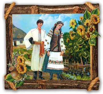 Магніт № 165 Україна хлопець з дівчиной залицяння, фото 1