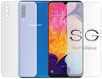Бронепленка Samsung A50 sm a505 Комплект: для Передней и Задней панели полиуретановая SoftGlass