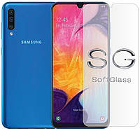 Мягкое стекло Samsung A50 sm a505 на Экран полиуретановое SoftGlass