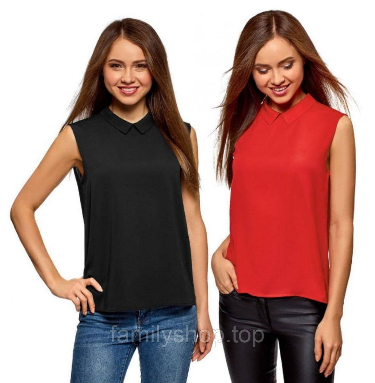 Літня блуза великого розміру L, XL, XXL, 3XL красива легка софт, червона, чорна