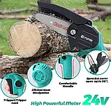 Ланцюгова пила Fufre Chain-Saw у валізі акумуляторна міні 2 акумулятори для обрізання дерев і розпилювання дров, фото 3