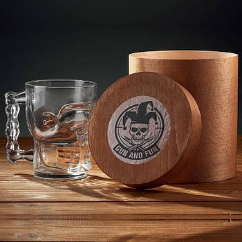 Келих-череп для пива з кулею 7.62 мм