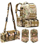 Тактический рюкзак мультикам с подсумками 50 л