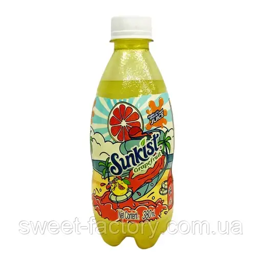 Газування Sunkist Grapefruit 380ml
