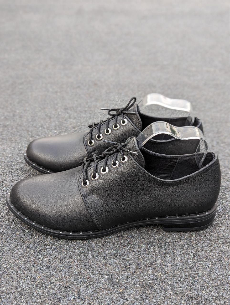 STTOPA Розміри 36-41.Туфлі великих розмірів шкіряні. 186-3641 Чорні, фото 1