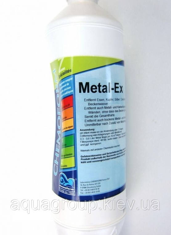 Жидкость для удаления солей металлов из воды Metall-Ex Chemoform, 1 л - фото 1 - id-p280635885