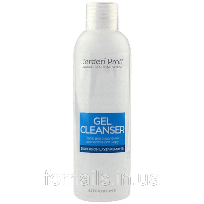 Засіб для видалення липкого шару Jerden Proff Gel Cleanser, 200 мл