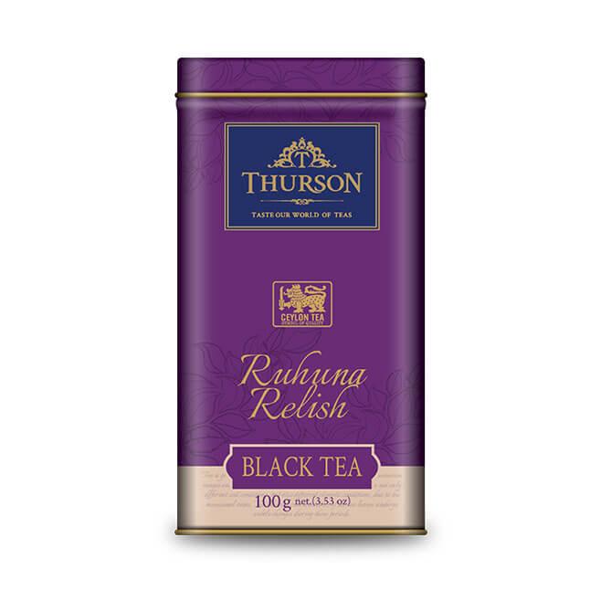 Чай Thurson Ruhunu Relish чорний розсипний цейлонський 100 грамів у жерстяній банці