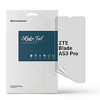 Защитная пленка для ZTE Blade A53 Pro (Противоударная гидрогелевая. Матовая)