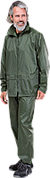 Непромокаемый комплект, состоящий из поясных штанов и жакета, плетеный. M, Зелёный