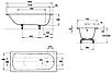 Ванна Kaldewei Eurowa сталева 140x70 см з ніжками, фото 7