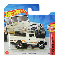 Машинка Базовая Hot Wheels Toyota Land Cruiser Treasure Hunts Then and Now 1:64 HKL07 White