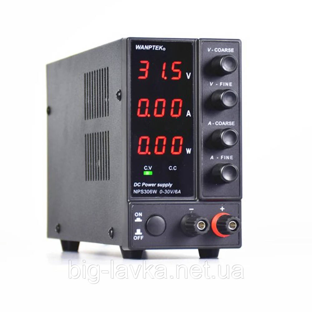 Джерело живлення постійного струму Wanptek NPS306W 30V 6A Черный