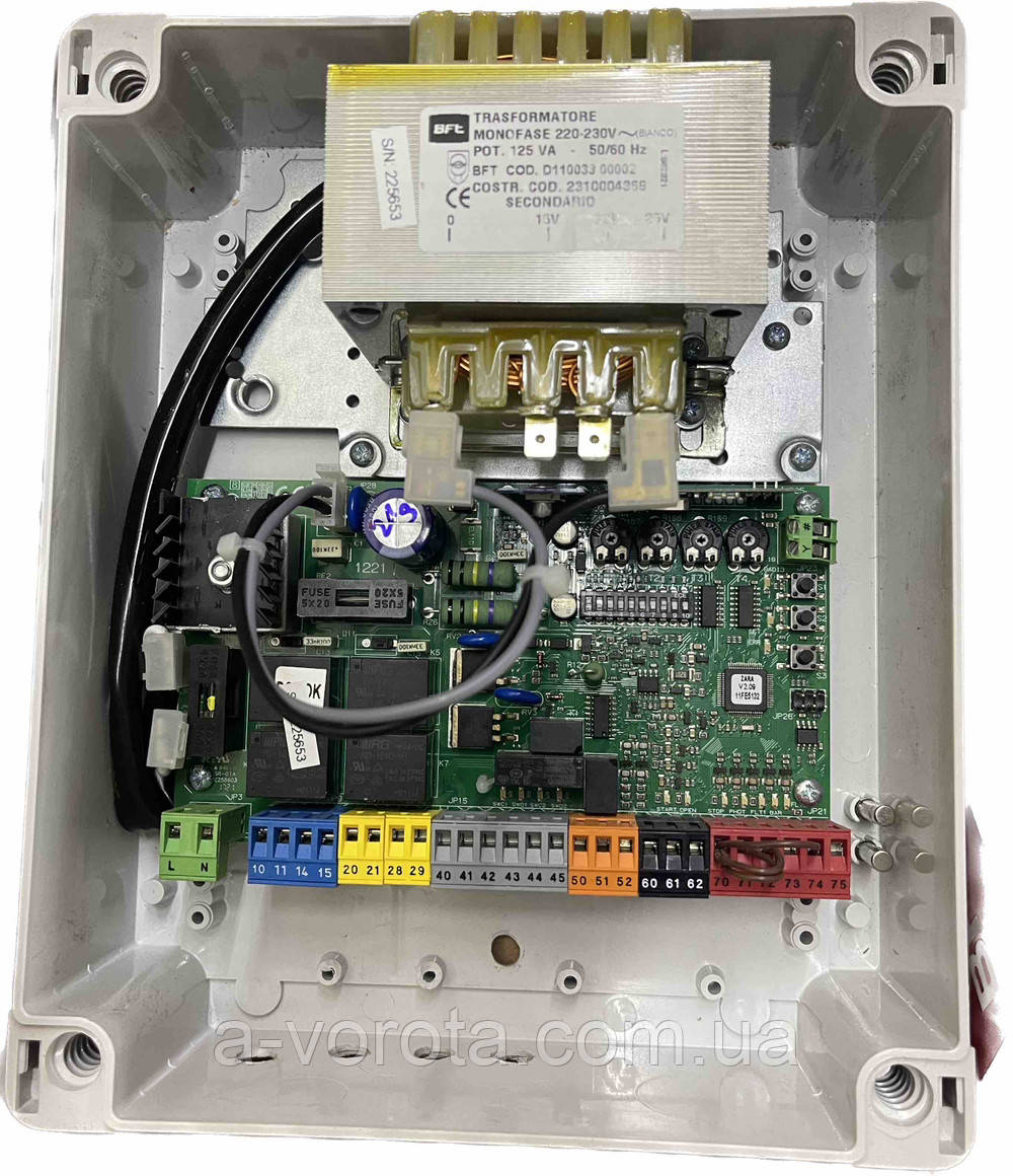 Плата-контролер керування BFT ZARA BTL2 24V для автоматики двостулкових воріт-модуль