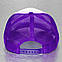 Фіолетова кепка тракер із білим, фото 2