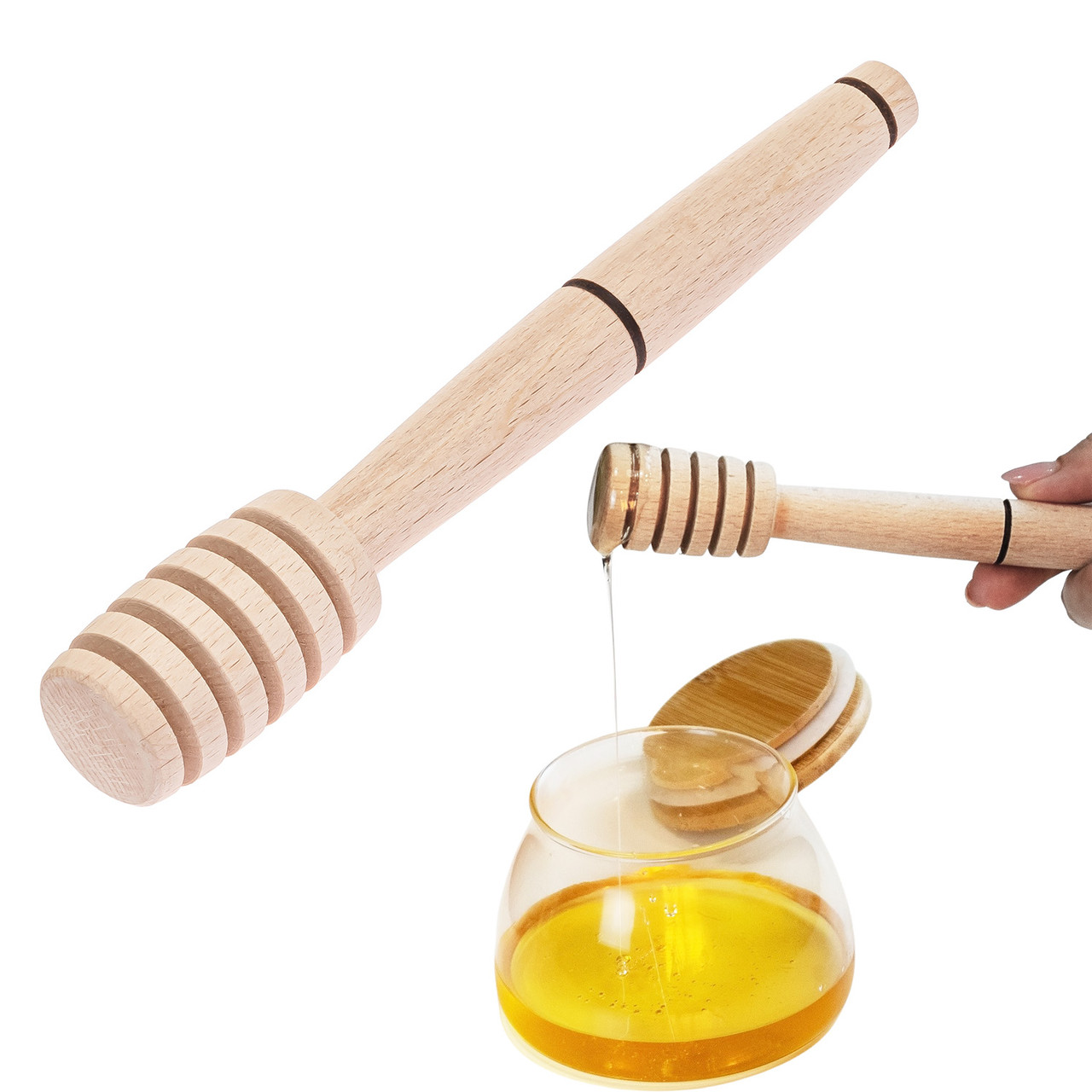 Ложка для меду дерев'яна 20 см