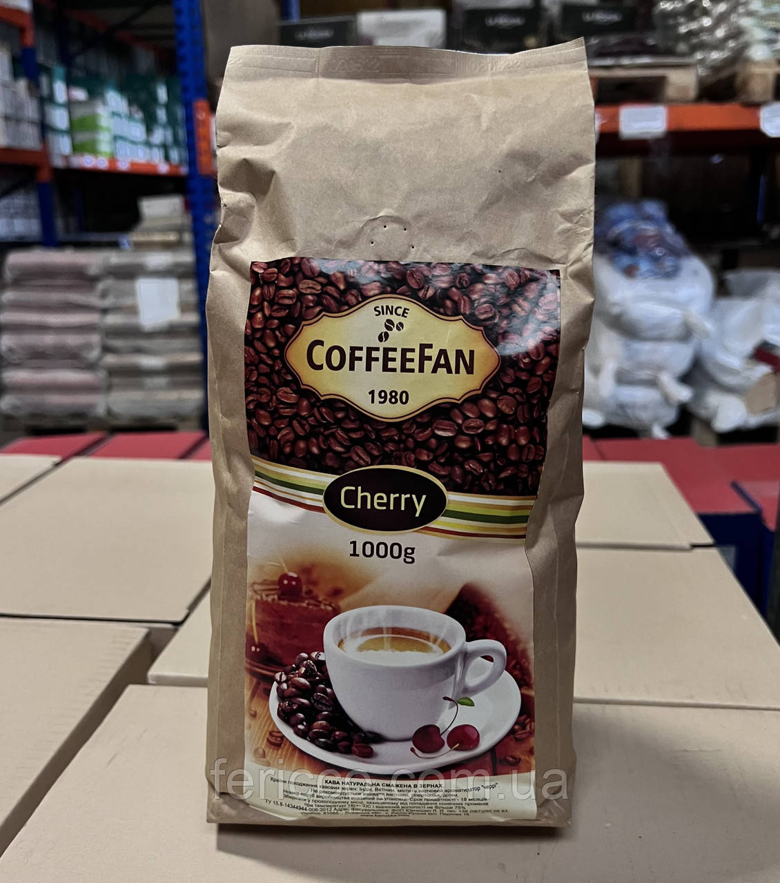 КАВА "COFFEEFAN" шоколад ЗЕРНО 1000Г