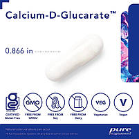 Кальцій-D-глюкарат, Calcium-D-Glucarate, Pure Encapsulations, 120 капсул BX604, фото 4