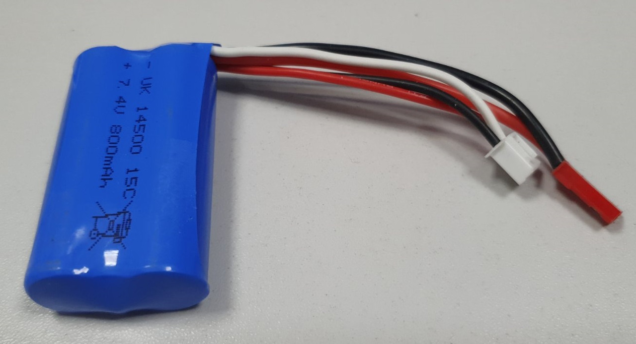 Акумулятор 14500*2/800 7.4V 15C, 5 контактів