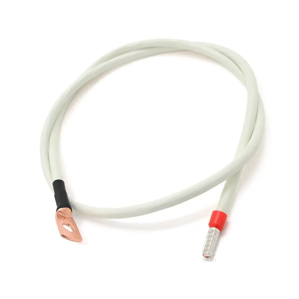 Кабель для з'єднання АКБ (перемичка) довж 100см , провід мідний ПВ-3, 16мм2 з клемами М8(мідь)