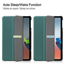Шкіряний чохол-книжка Crazy Horse для Oppo Pad Air зелений, фото 6