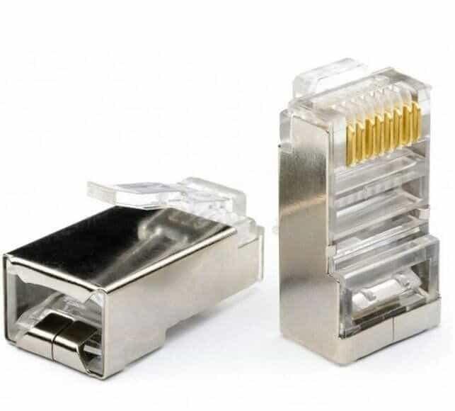 Штекер 8р8с (RJ-45), екранований