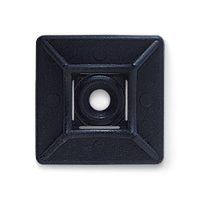 Майданчик для кабельних стяжок  29*29мм чорний