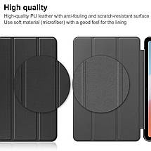 Шкіряний чохол-книжка Crazy Horse для Oppo Pad Air сірий, фото 6