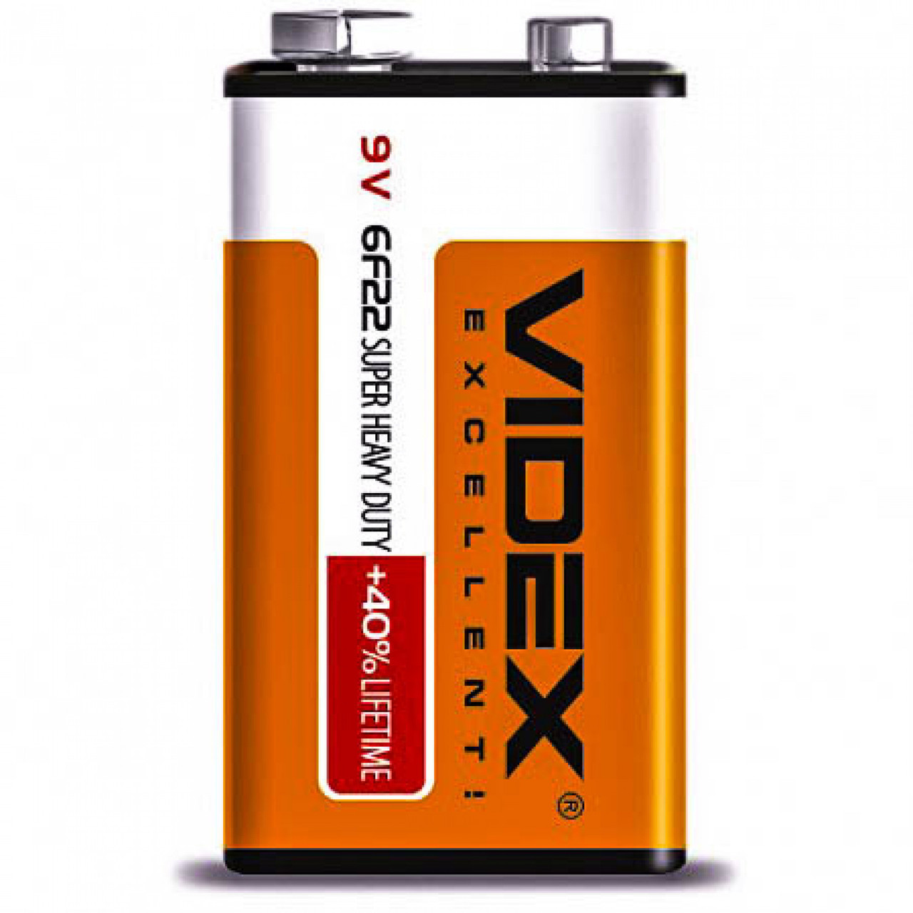 Батарейка сольова Videx 6F22/9V (Крона)