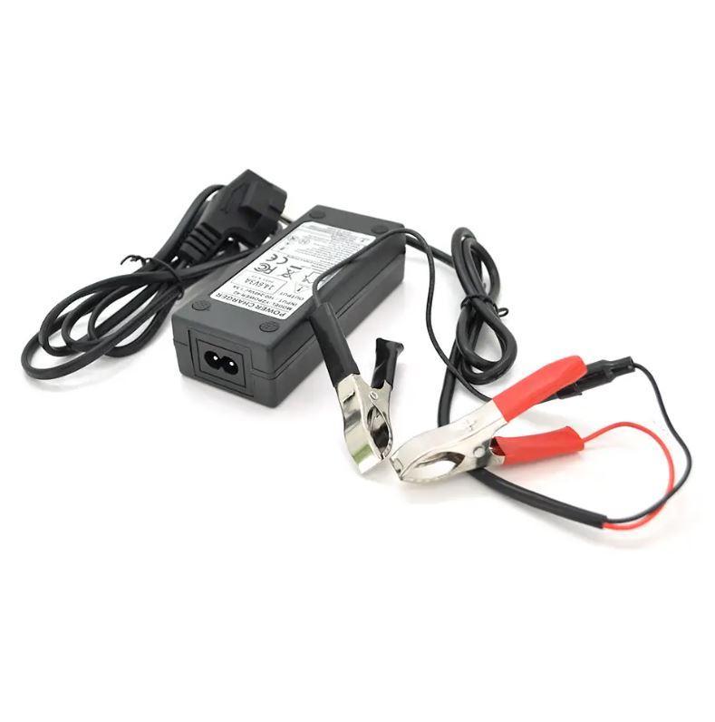 Зарядний пристрій для акумуляторів Merlion LiFePO4 12V(14,6V)-3A-36W + крокодили, BOX