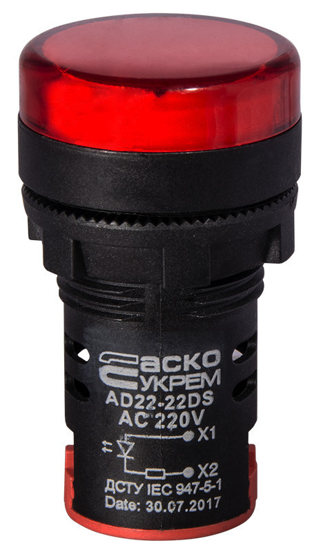 Світлодіодна матриця AD22-22DS, червона 220В АC